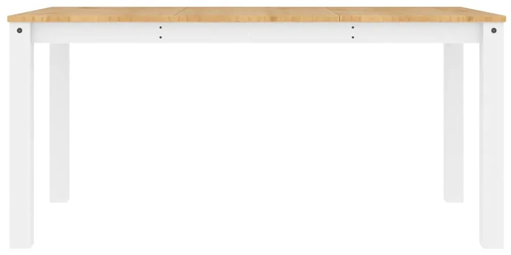 4 pcs conjunto de jantar Panama madeira pinho maciça branco