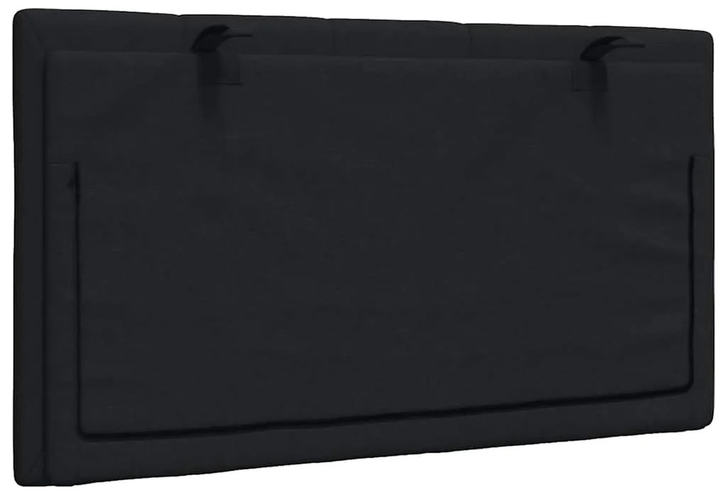 Almofadão de cabeceira 90 cm tecido preto