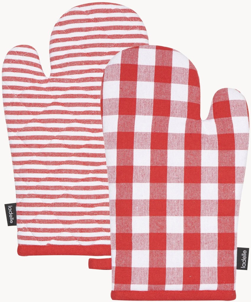 Luvas de forno Eco Gingham, conjunto de 2