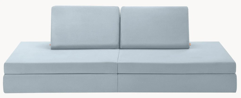 Sofá de brincar modular em veludo para crianças artesanal Mila