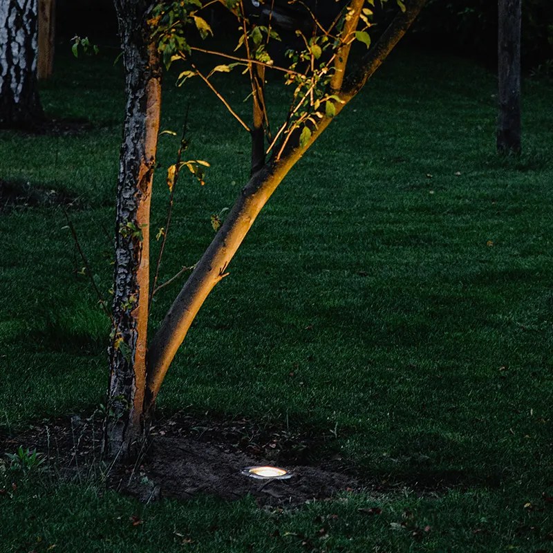 Conjunto de 6 spots de exterior modernos em aço inoxidável IP65 ajustáveis - Delux