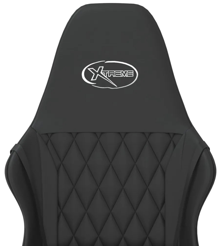 Cadeira gaming de massagens couro artificial preto