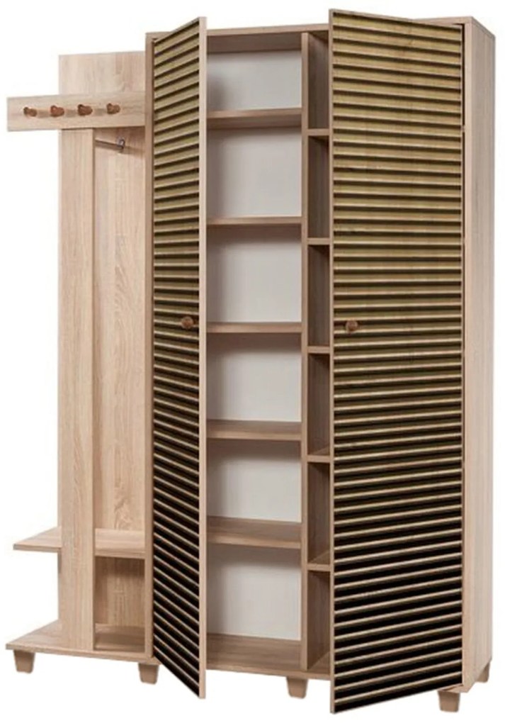 Hall Stand Garmanto – Carvalho Sonoma – 135 cm x 192 cm x 36 cm