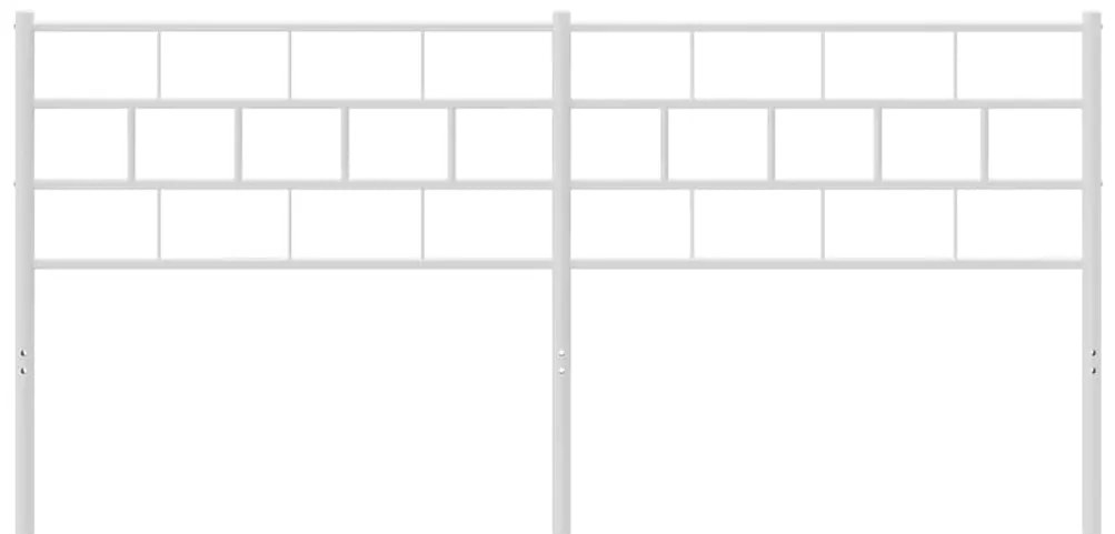 Cabeceira de cama 180 cm metal branco