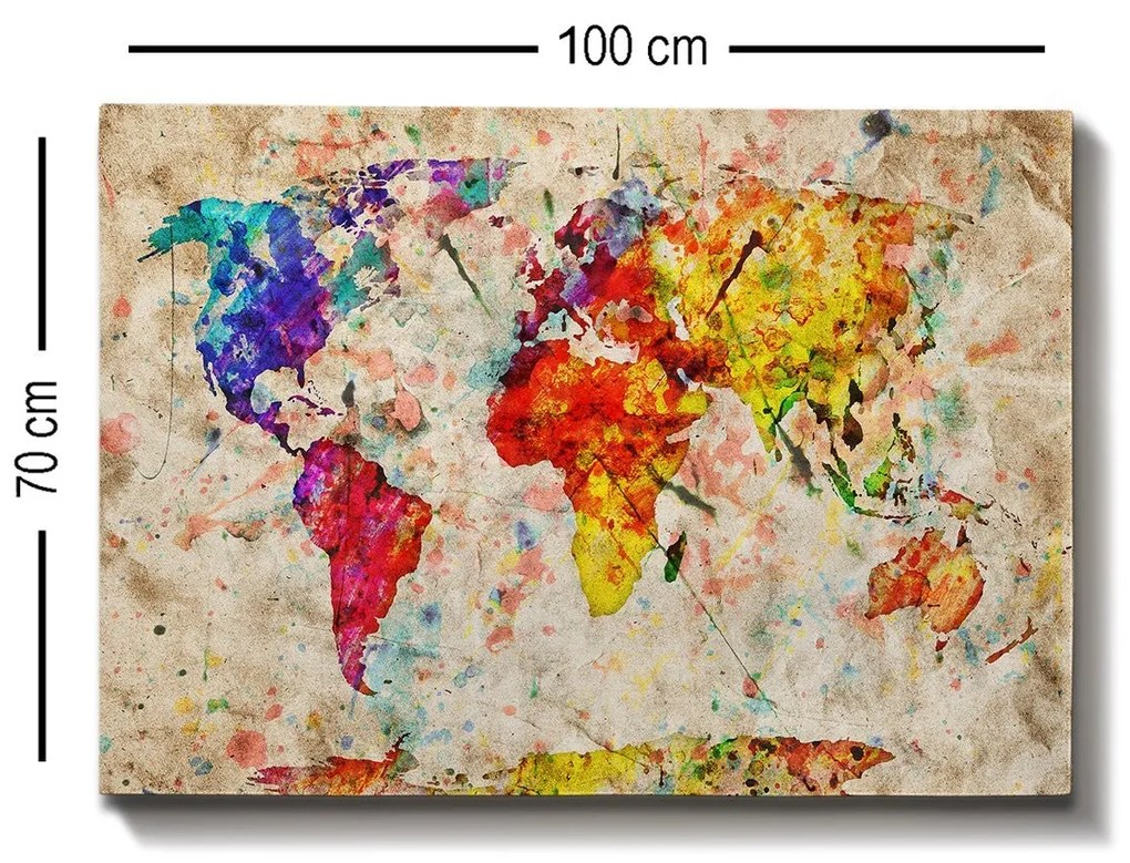 Tela Decorativa Modelo 2510387 – Multicolor – 70 x 100 cm