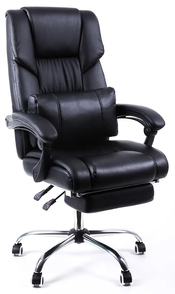 Cadeira de escritório ergonómica com assento acolchoado | SONGMICS | 71,5 x 65,5 x 133,5 cm | preto | OBG71B.