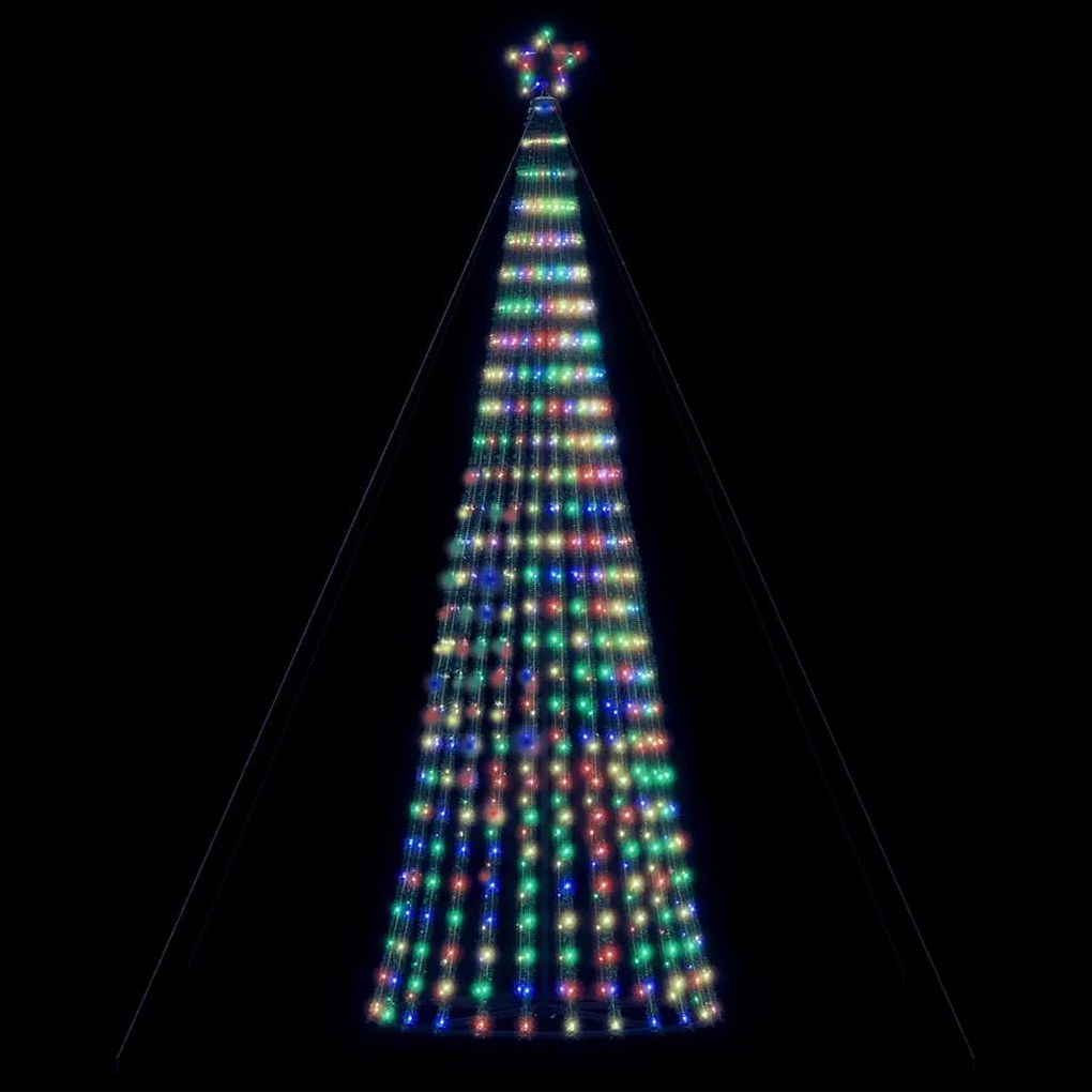 vidaXL LED Árvore de Natal 1028 LEDs Coloridos 403 cm