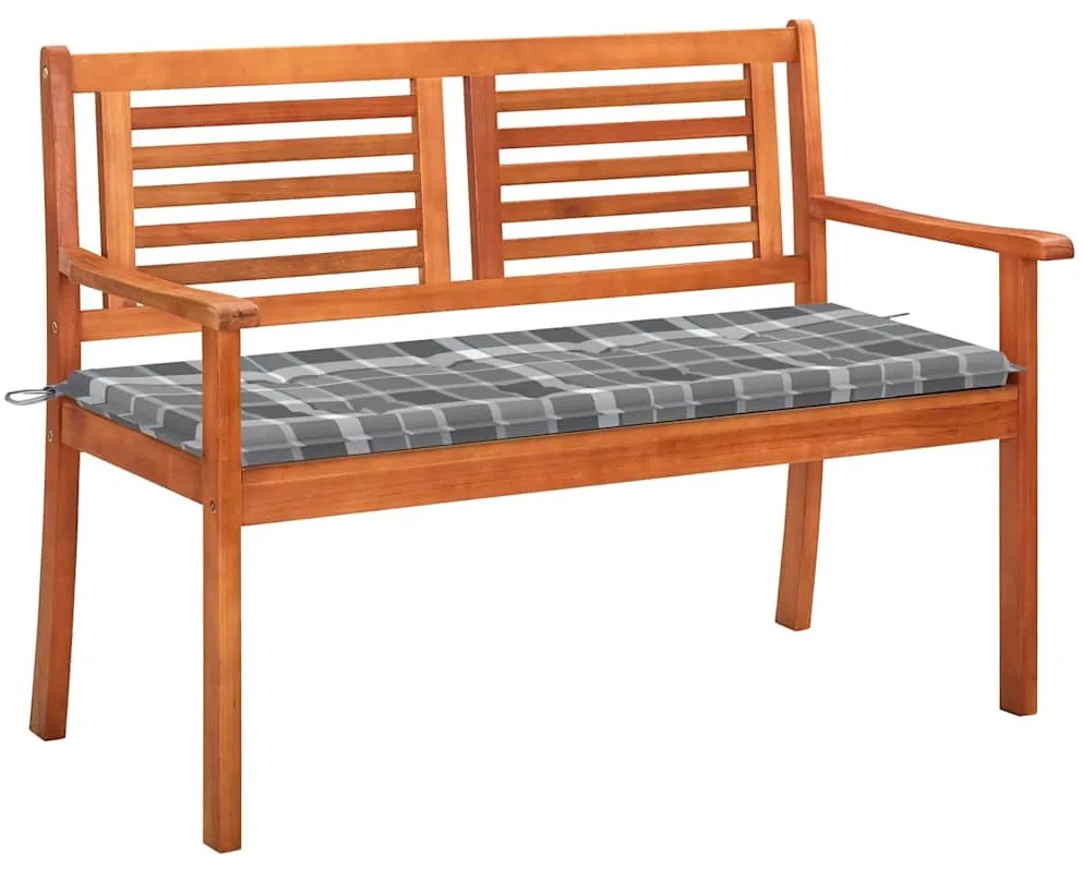 Banco de jardim 2 lugares c/ almofadão 120 cm eucalipto maciço