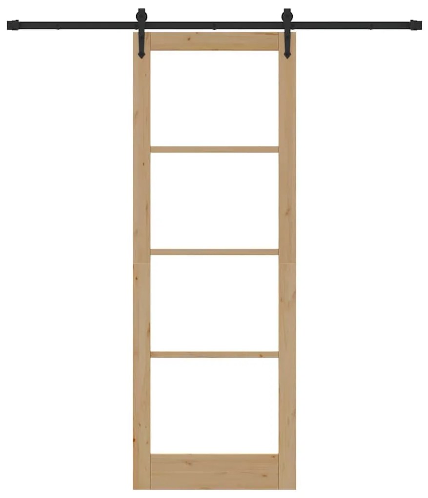 Porta Deslizante vidaXL com Conjunto de Ferragens 'ORKDAL'83x232 cm