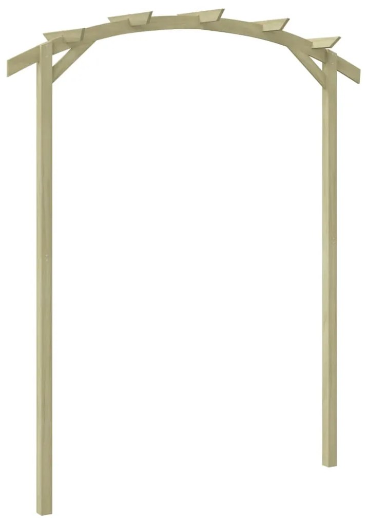 vidaXL Pérgola de jardim 180x210x40 cm madeira de pinho impregnada