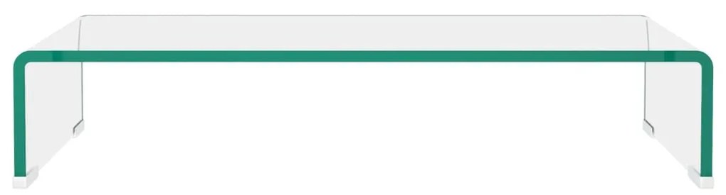 Suporte de TV/monitores em vidro transparente 60x25x11 cm