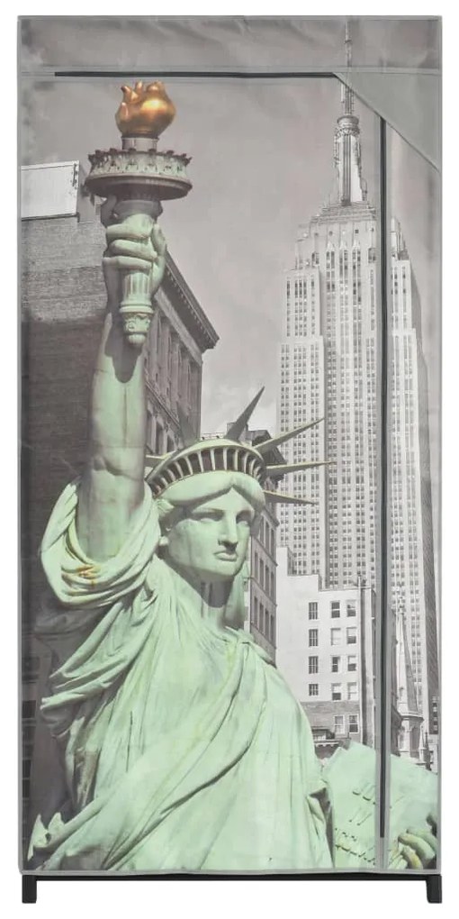 Roupeiro Nova Iorque 75x45x160 cm tecido