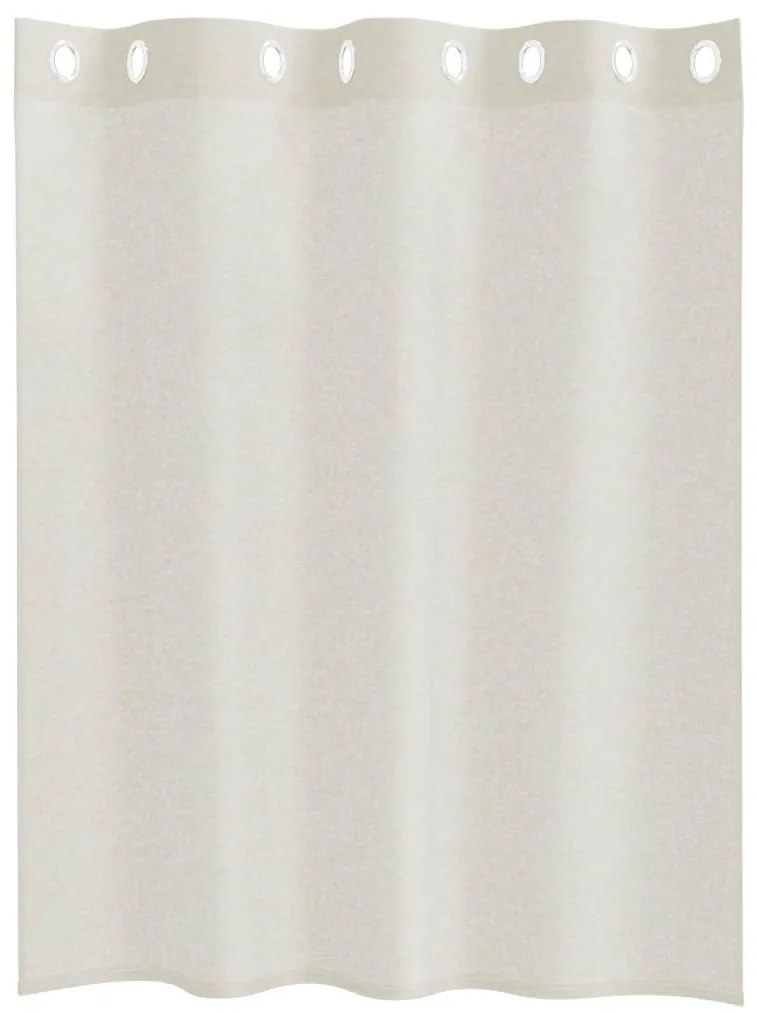 Cortinas com cortinas 2 pcs Creme 140 x 140 cm Poliéster