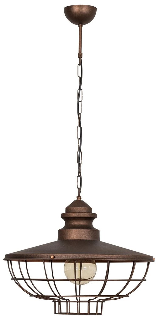 Candeeiro de Teto Sivani Tel – Castanho Escuro – 44 cm Diâmetro