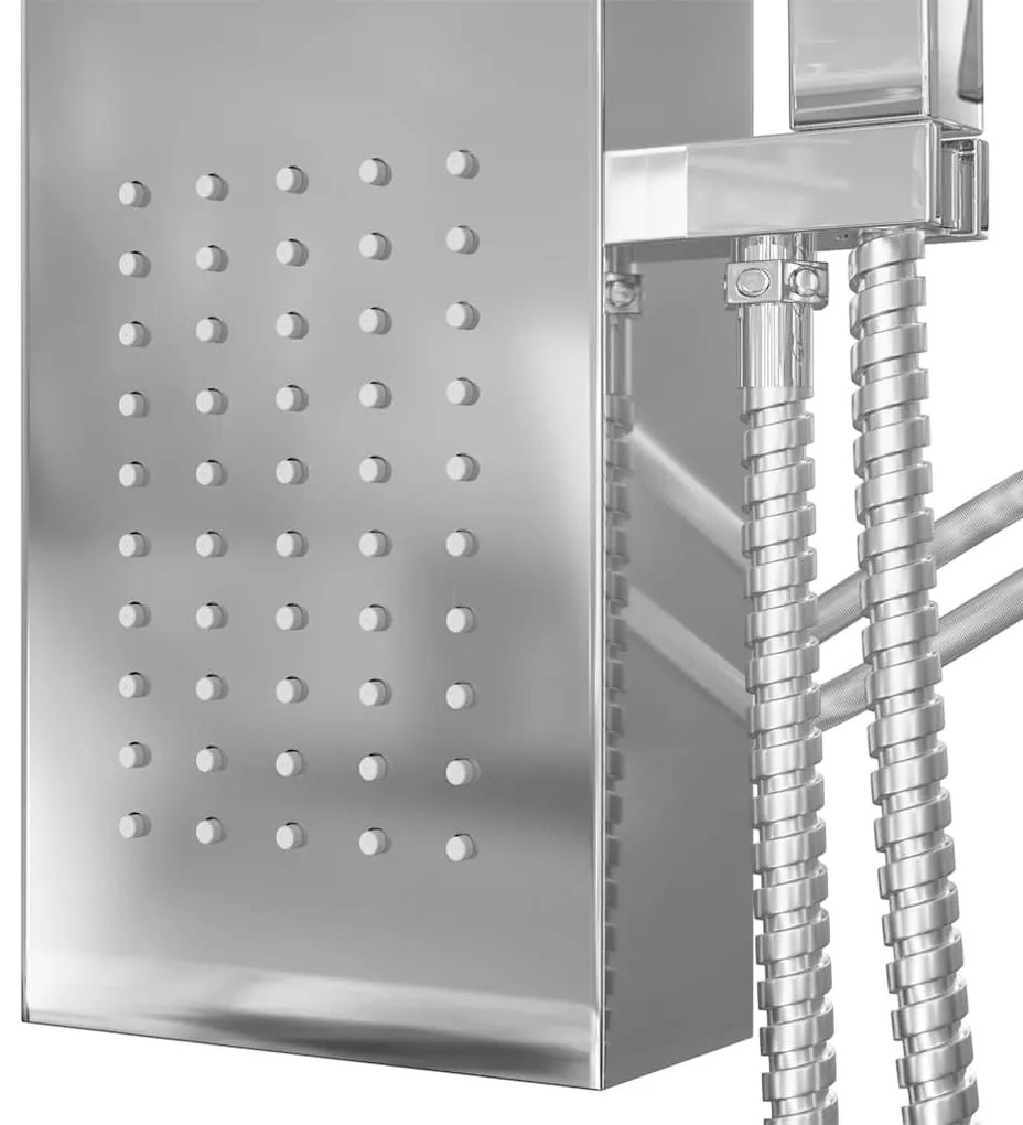 Sistema de coluna de duche quadrado aço inoxidável