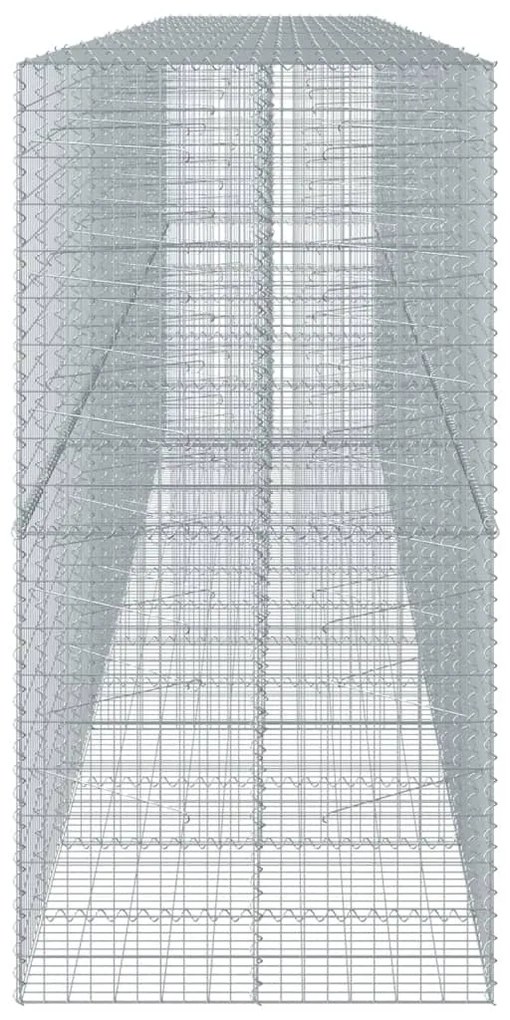 Cesto gabião com cobertura 700x100x200 cm ferro galvanizado