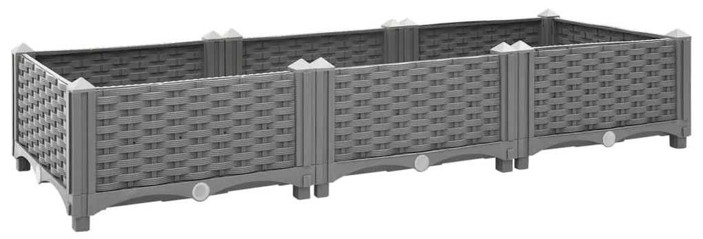 Canteiro elevado 120x40x23 cm polipropileno