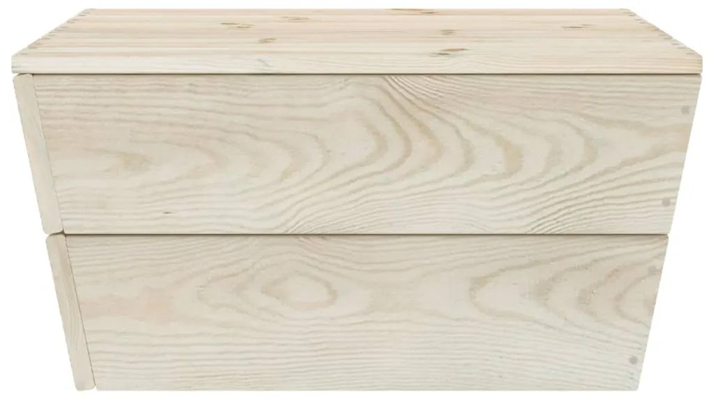 Messa de jardim 2 pcs 60x60x30 cm madeira de abeto impregnada