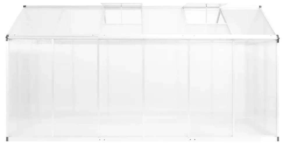 Estufa de alumínio 362x190x195 cm 13,41 m³