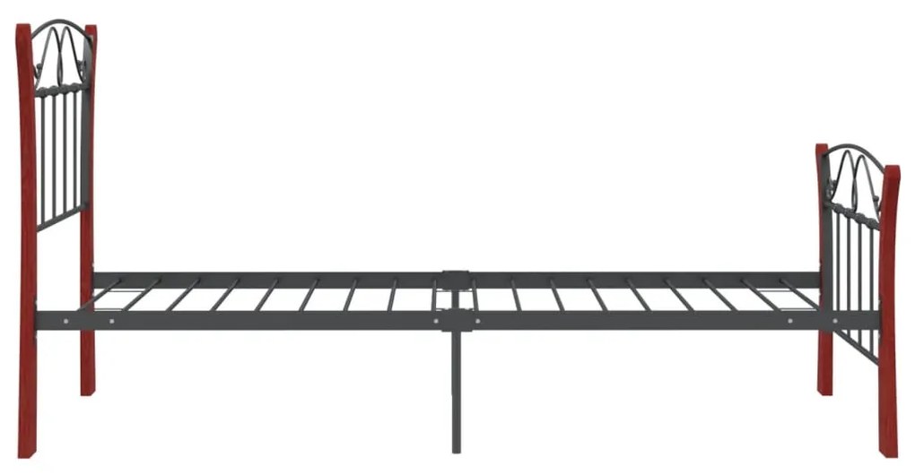 Estrutura de cama 90x200 cm metal preto