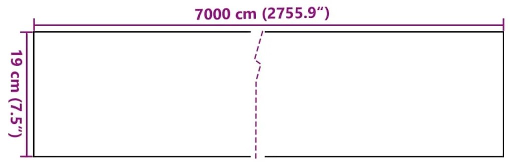 Painel de privacidade para jardim 70x0,19 m PVC verde