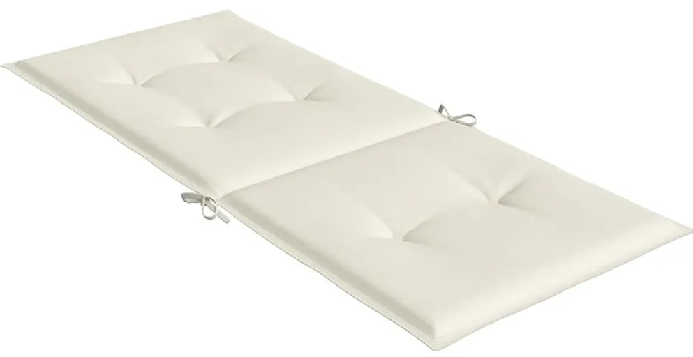 Almofadões para cadeiras altas 4 pcs mesclado tecido creme