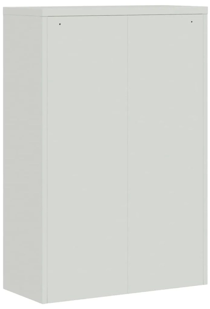 Armário de escritório 90x40x140 cm aço cinzento