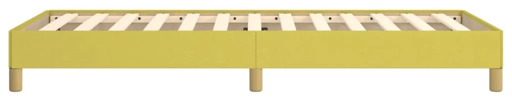 Estrutura de cama sem colchão 100x200 cm tecido verde
