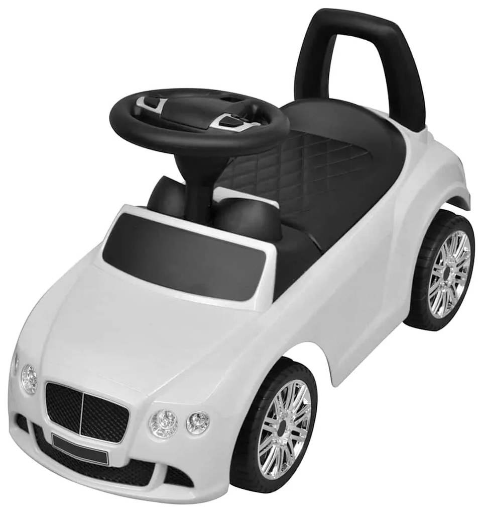 Carro para crianças a pedais branco