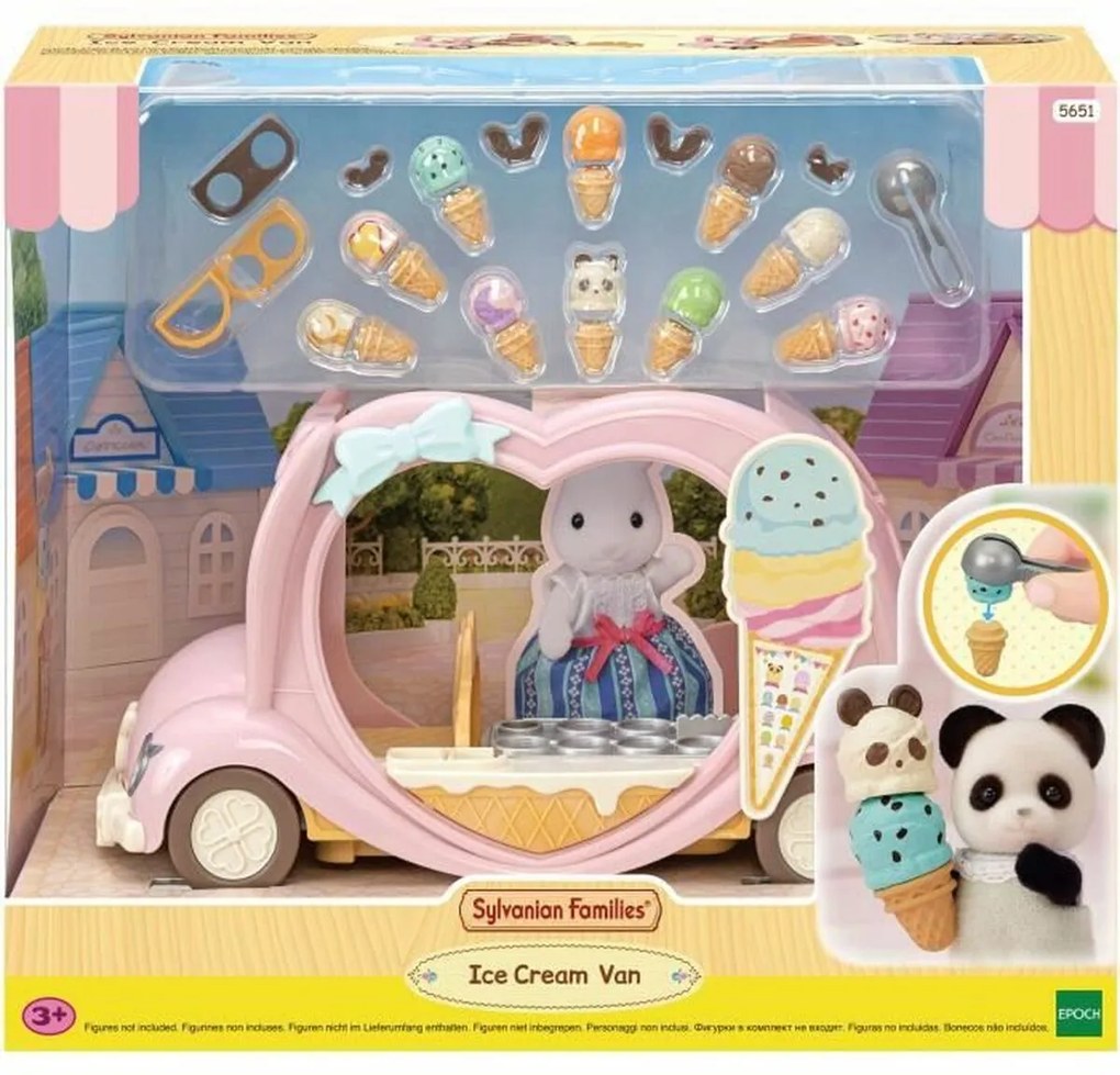 Boneca Sylvanian Families Ice Cream Van Figuras de Ação