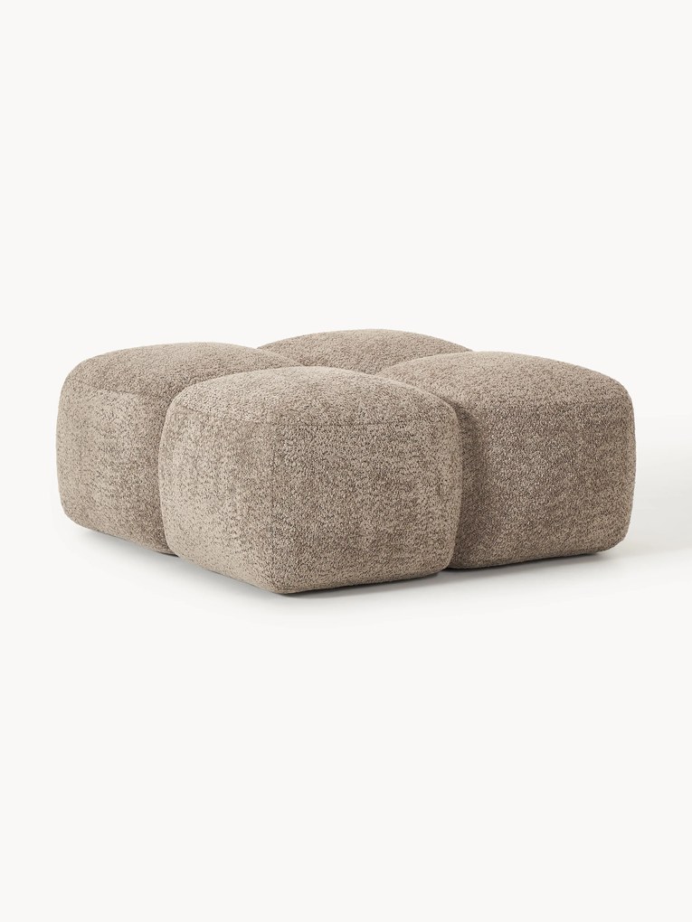 Pufe em teddy-bouclé Tayla