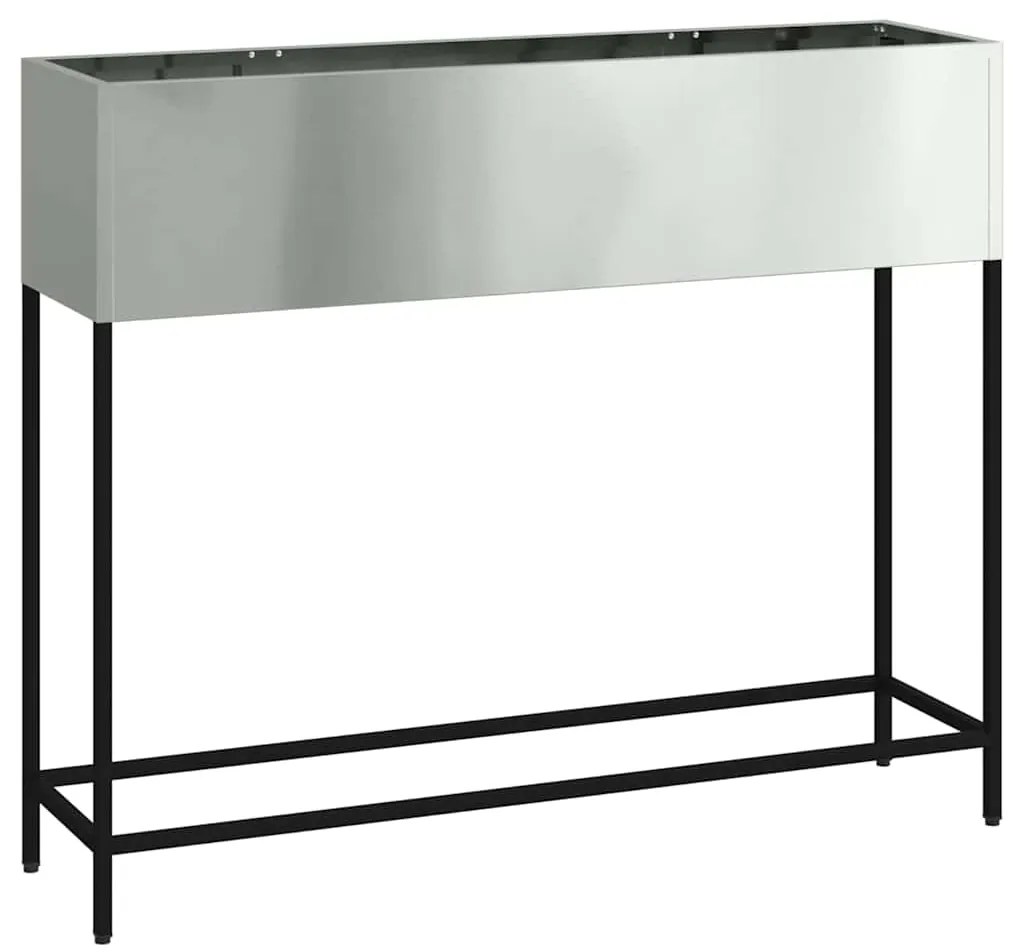 Jardineira Elevada vidaXL 100x26x82 cm Aço Galvanizado