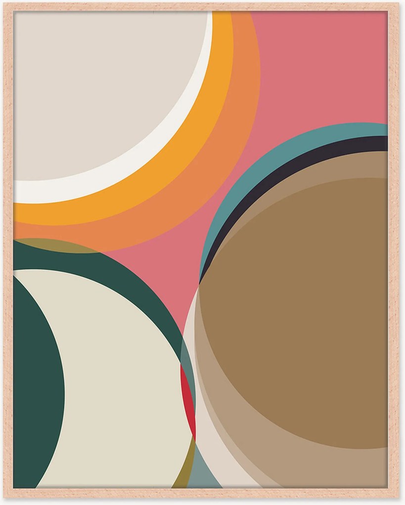 Impressão digital emoldurada Geometric Art
