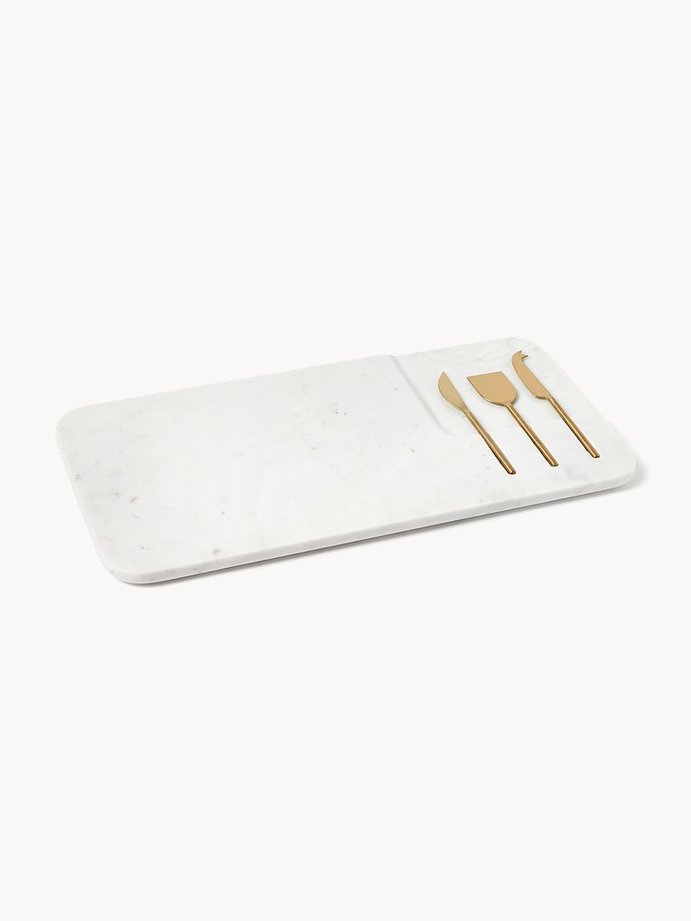 Conjunto travessa com facas de queijo Jaya, conjunto de 4