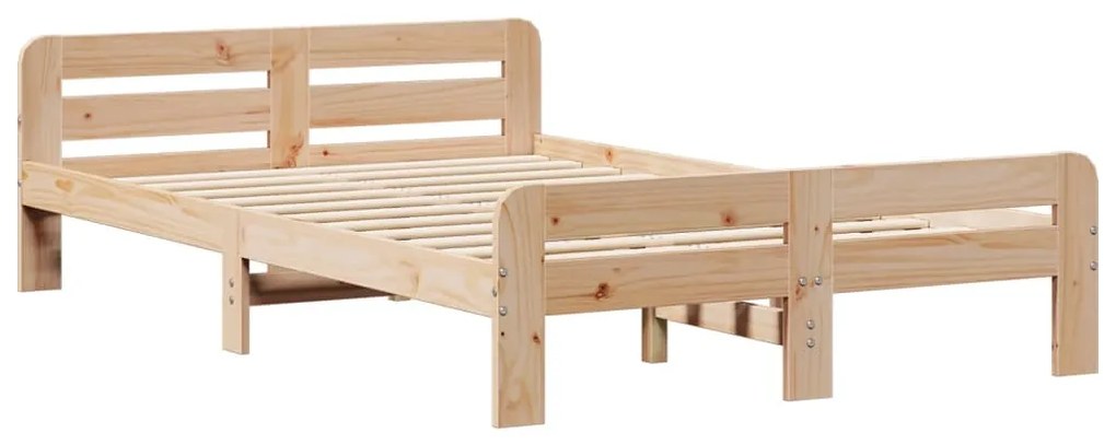 Cama sem colchão 135x190 cm madeira de pinho maciça