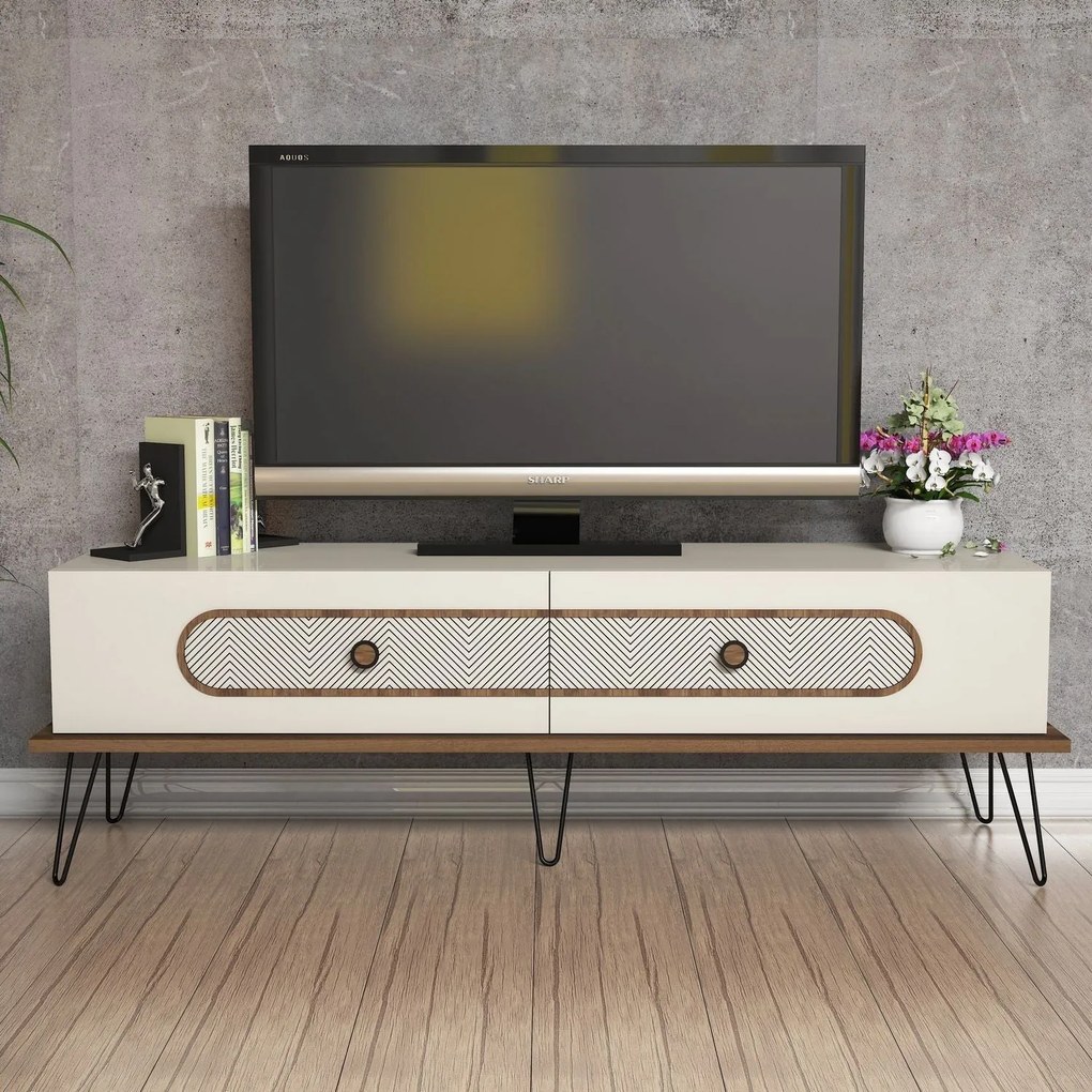 Móvel para TV Ekol – Creme – 145 cm x 45 cm x 40 cm