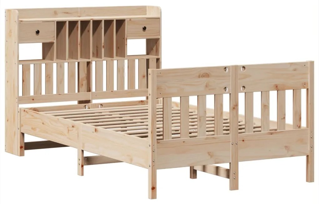 Cama sem colchão 135x190 cm madeira de pinho maciça
