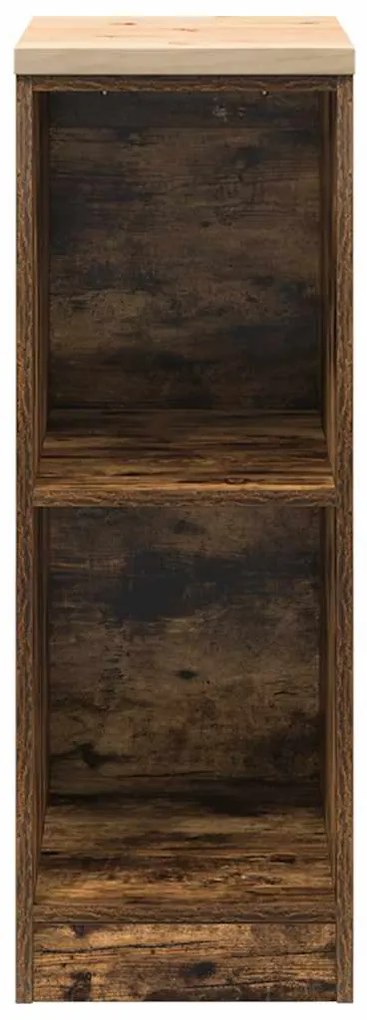 Armário de arrumação de garagem carvalho fumado 30x51x85 cm