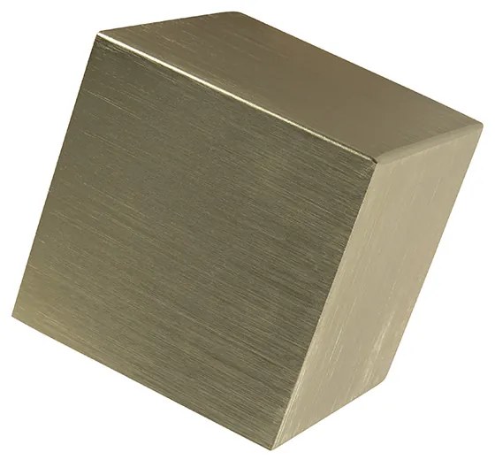 Conjunto de 2 Apliques de Parede Modernos Dourados - Cube