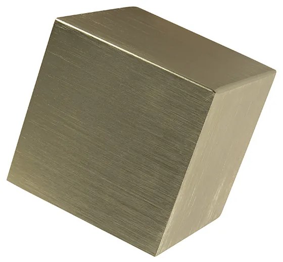 Conjunto de 2 candeeiros de parede modernos dourados - Cube