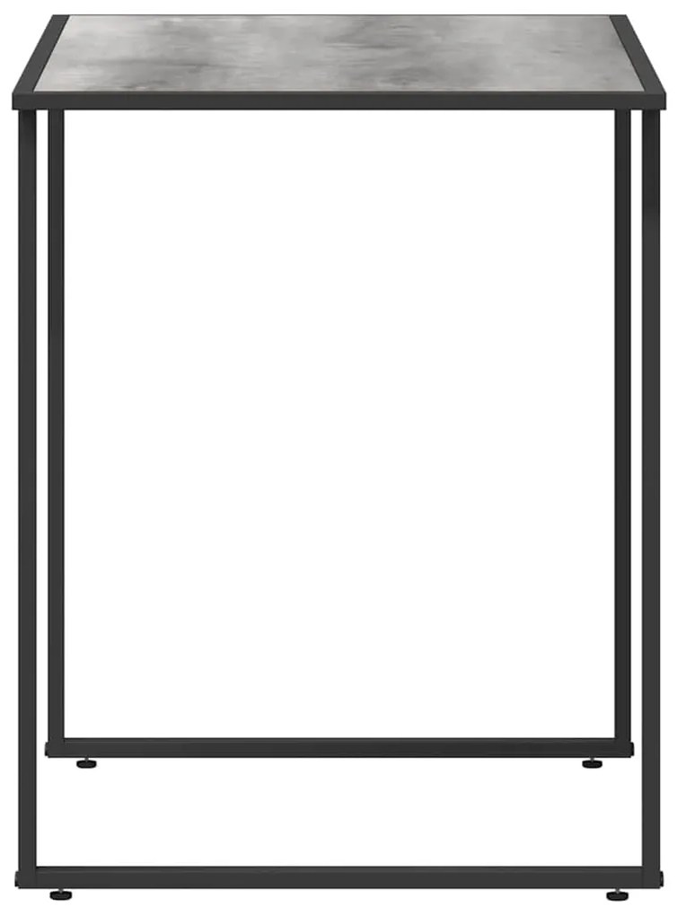 Mesa de Jardim Cinza 100x55x70 cm DPC e Aço