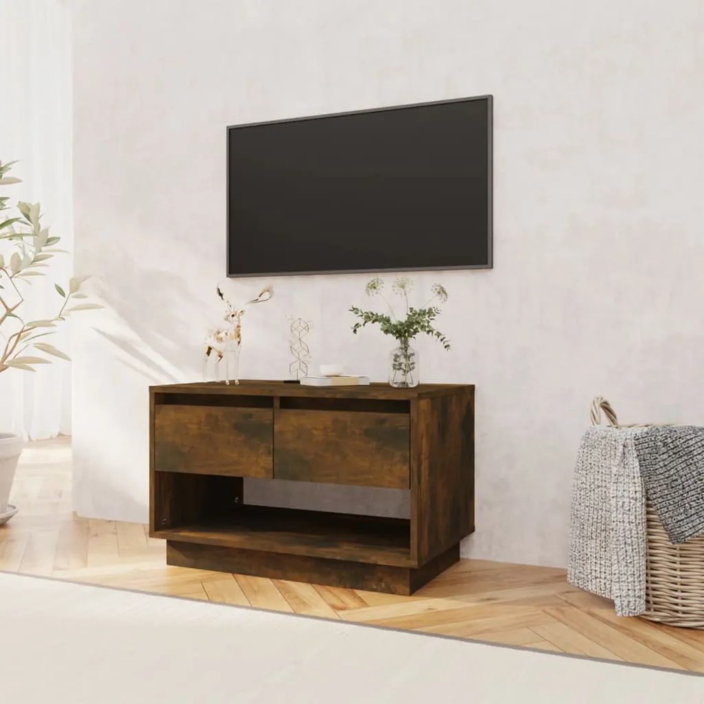 Móvel p/ TV 70x41x44 cm derivados de madeira carvalho fumado