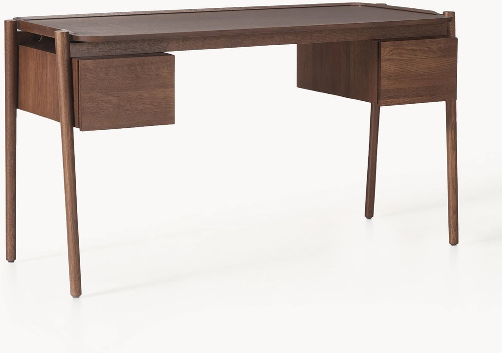 Secretária de madeira com gavetas Libby