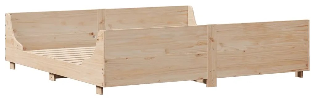 Cama sem colchão 180x200 cm madeira de pinho maciça