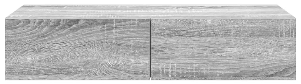 Prateleira parede c/ gavetas 80x33x17 cm derivados de madeira