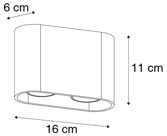 Projetores modernos branco - Ronda Duo
