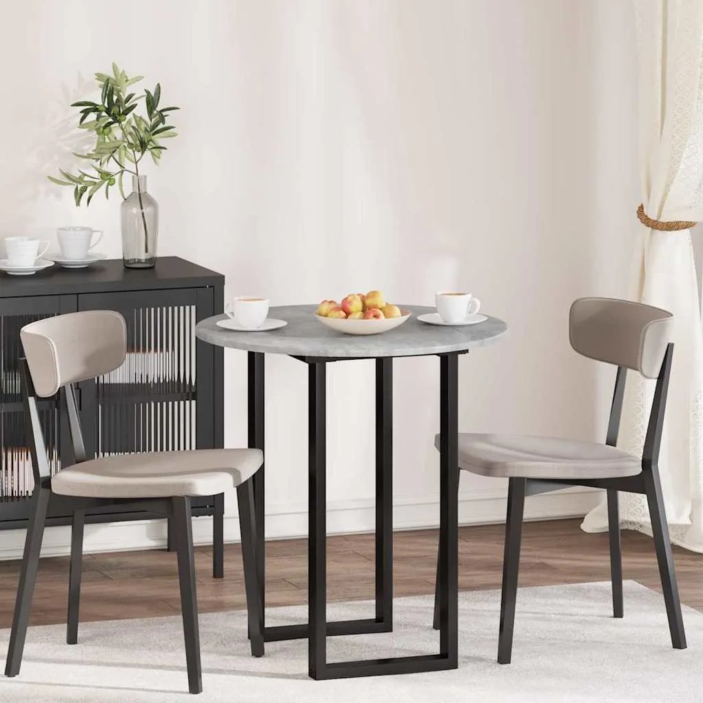 vidaXL Tampo de Mesa Cinzento cimento 70 x 70 x 1,5 cm