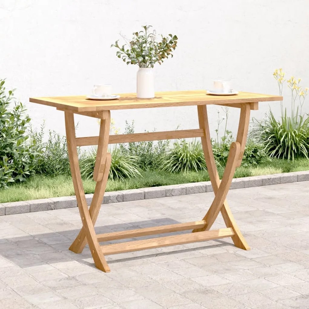 vidaXL Mesa de jardim dobrável 110x55x75 cm madeira de acácia maciça