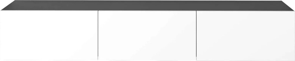 Móvel de TV "Maximus" de Parede – Branco e Antracite – 180 x 30 x 30 c