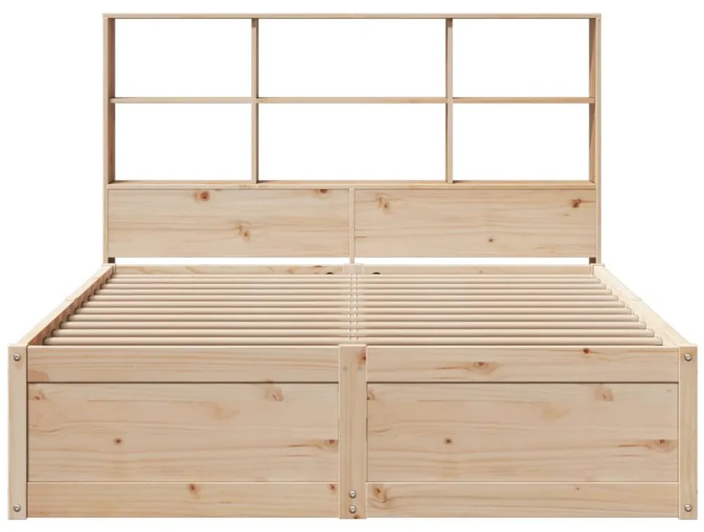 Cama sem colchão 135x190 cm madeira de pinho maciça